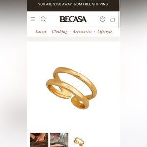 BECASA Tres gold ring Charles Albert alchemia